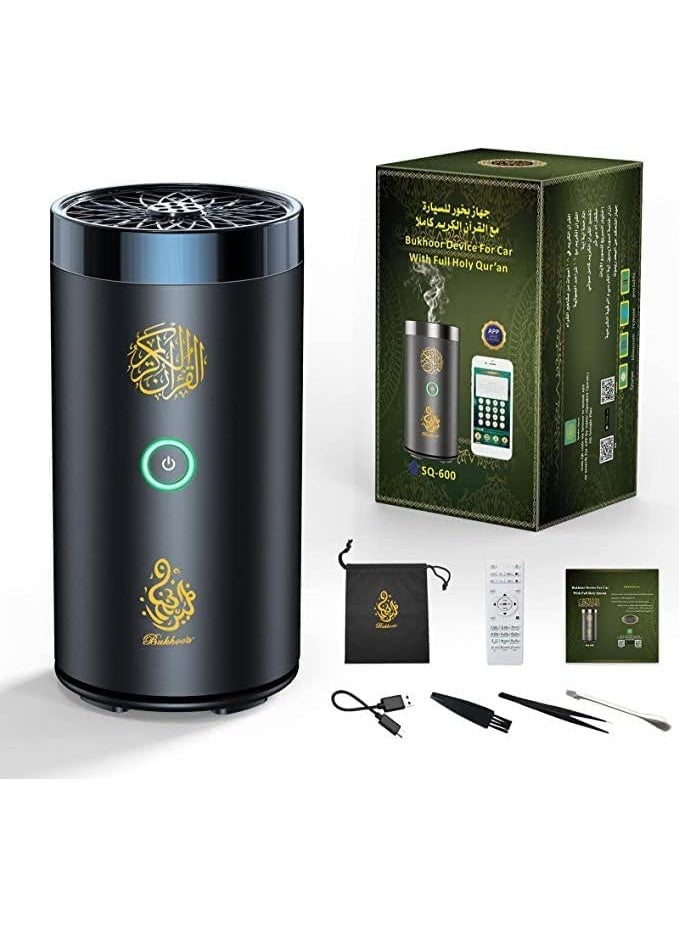Panvil Bakhoor Device for Car & Home with Full Holy Quran Audio and Bluetooth Speaker – Electric Incense Burner, Portable Travel-Friendly Bukhoor Burner with Quran Player for Spiritual Atmosphere - Image 2